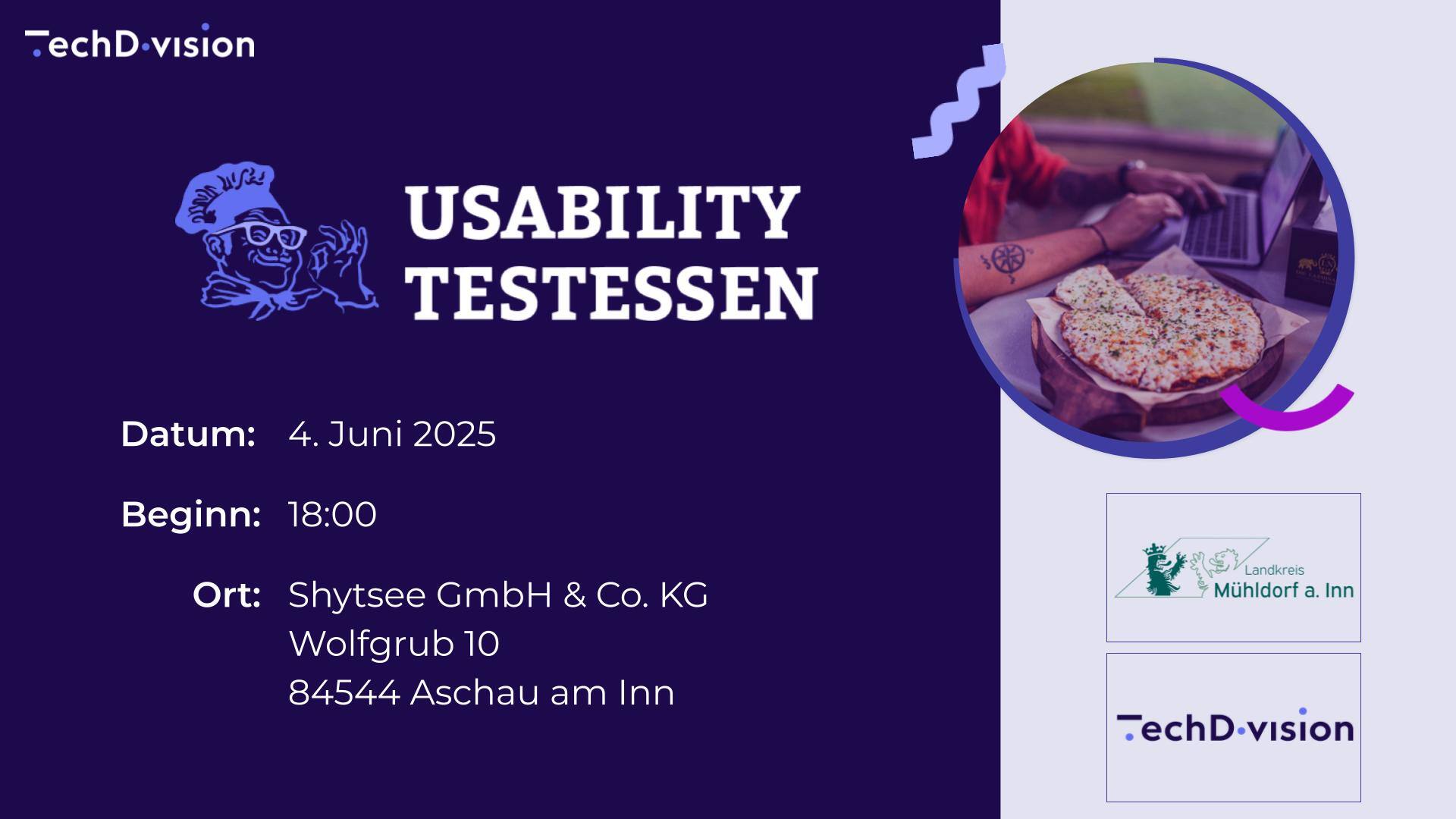 Usability-Testessen - Region Mühldorf am 6. Juni 2025